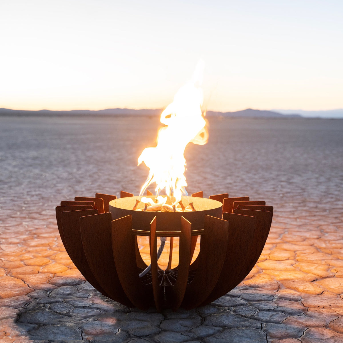 The Galaxy 24 inch corten steel outdoor fire sculpture – The Outdoor Plus