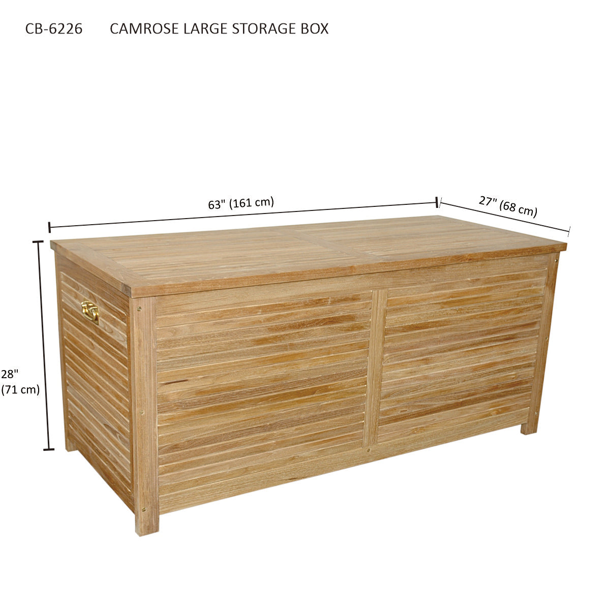 Anderson Teak Camrose Large Storage Box — product image 3 of 3