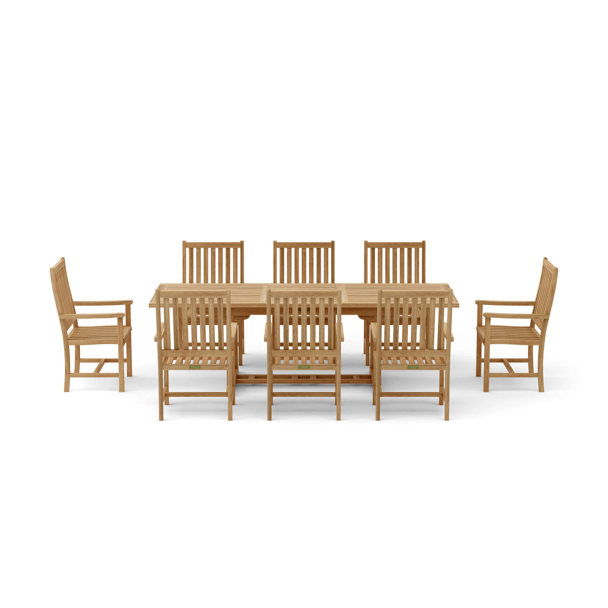 Anderson Teak Bahama Wilshire Armchair 9-Piece Extension Dining Set — product image 3 of 3