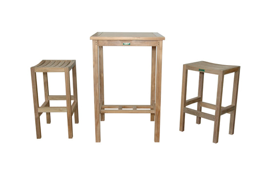 Anderson Teak Bahama Montego 3-Piece Square Bar Set — product image 2 of 9