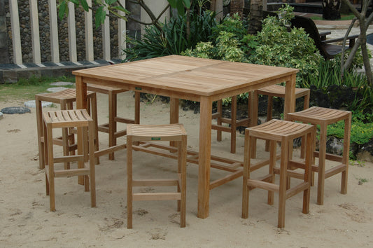 Anderson Teak Windsor Montego 9-Piece Square Bar Set — product image 2 of 9