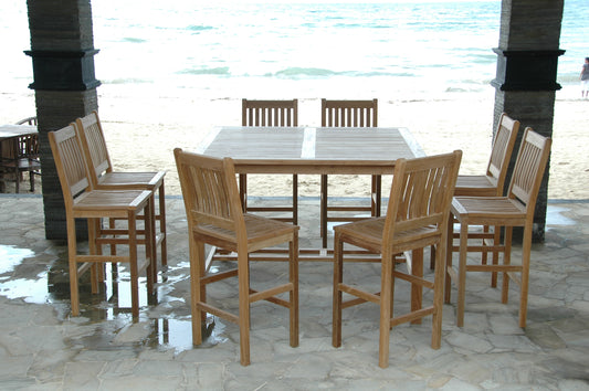 Anderson Teak Windsor Avalon 9-Piece Square Bar Set — product image 2 of 12