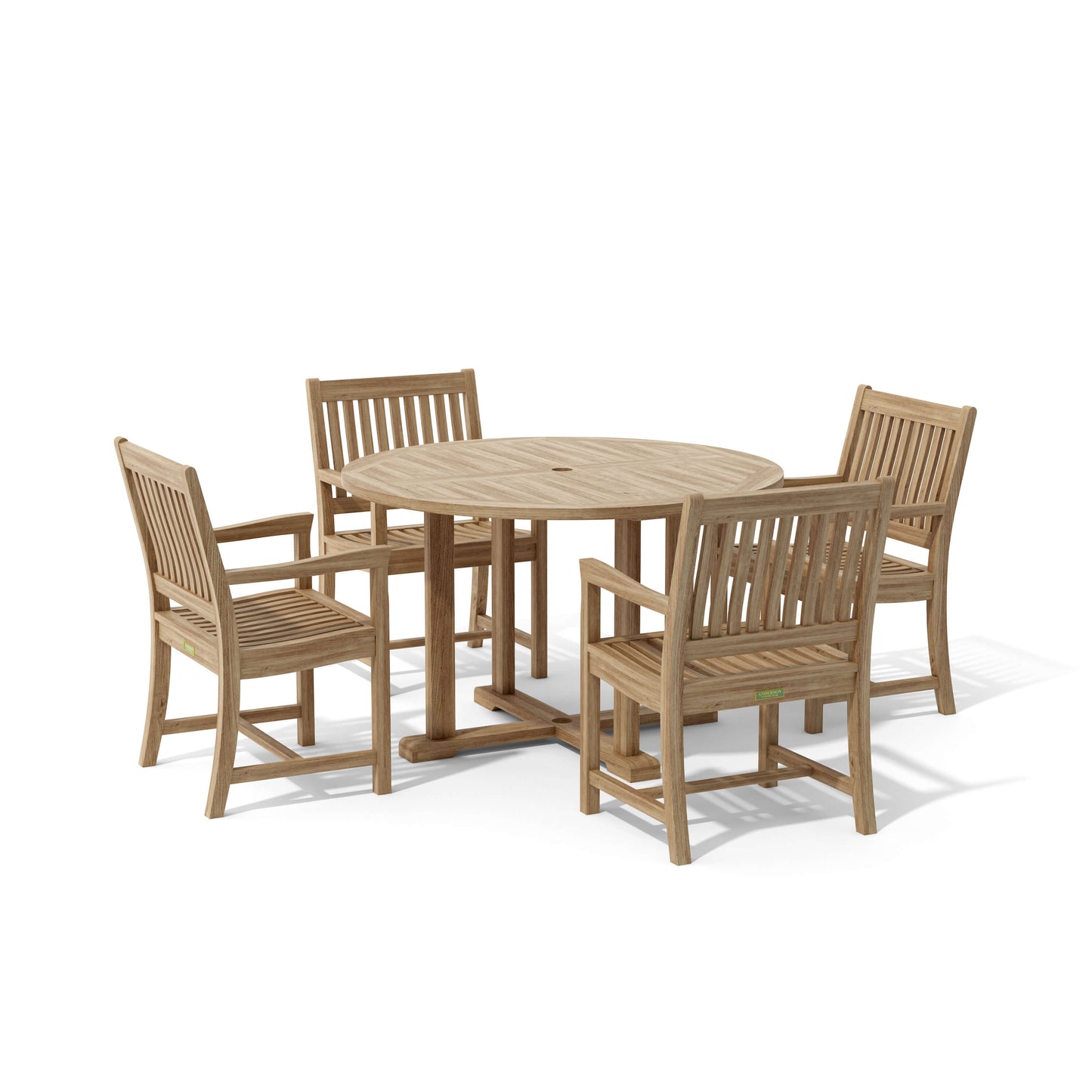 Anderson Teak Tosca Rialto Armchair 5-Piece Dining Set — product image 2 of 2