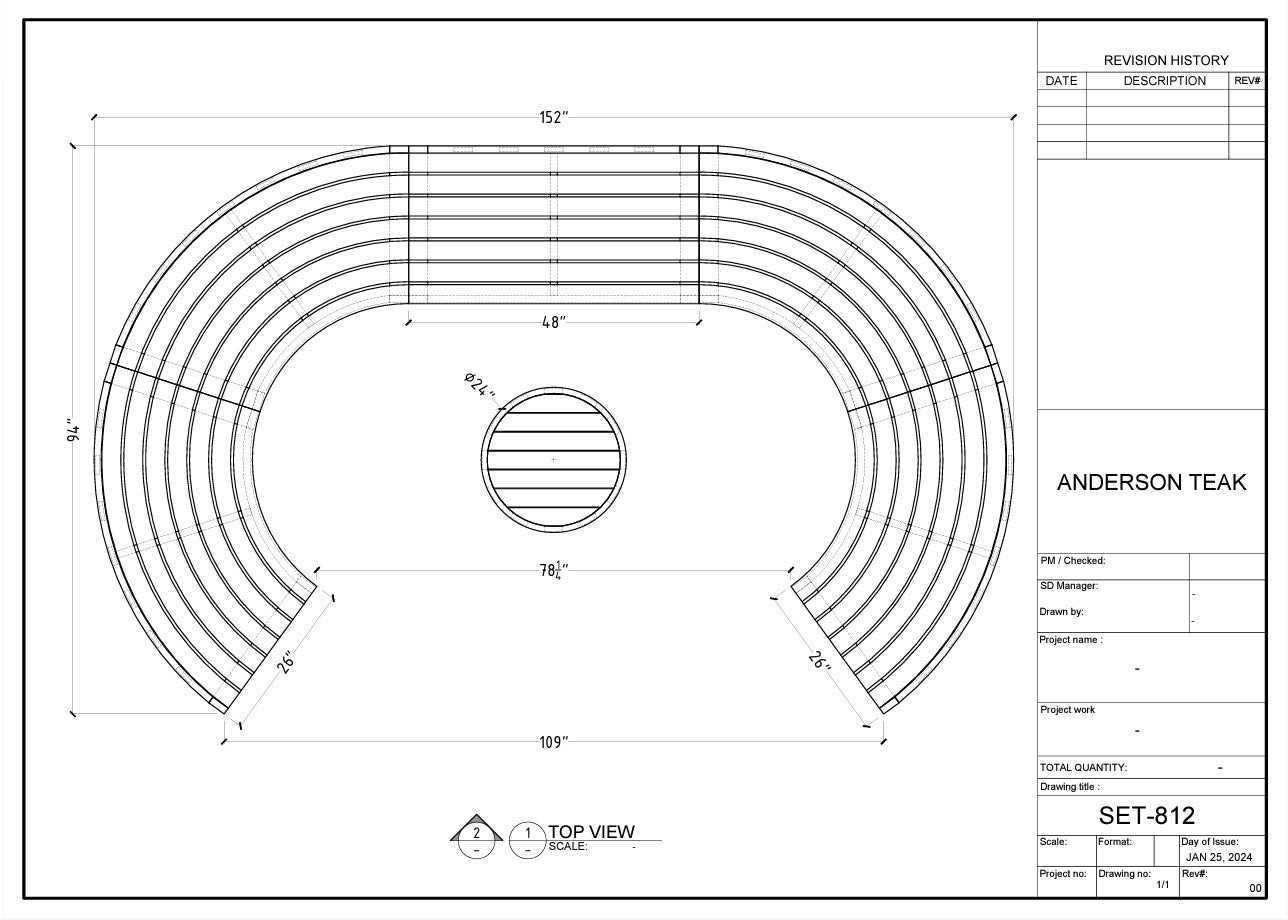 Anderson Teak Circular Modular Deep Seating Set SET-812 — product image 7 of 7
