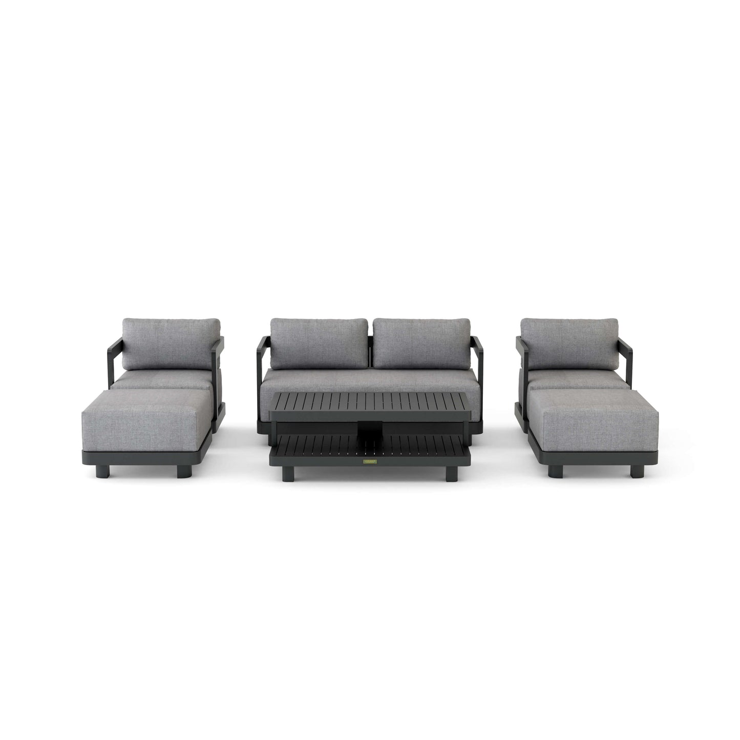 Anderson Teak Granada 6-Piece Aluminum Deep Seating Set in Dark Grey — SET-902-AL — product image 6 of 6