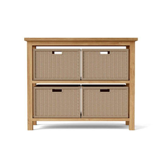 Anderson Teak SPA Towel Console with 2-Shelf Table — product image 2 of 4