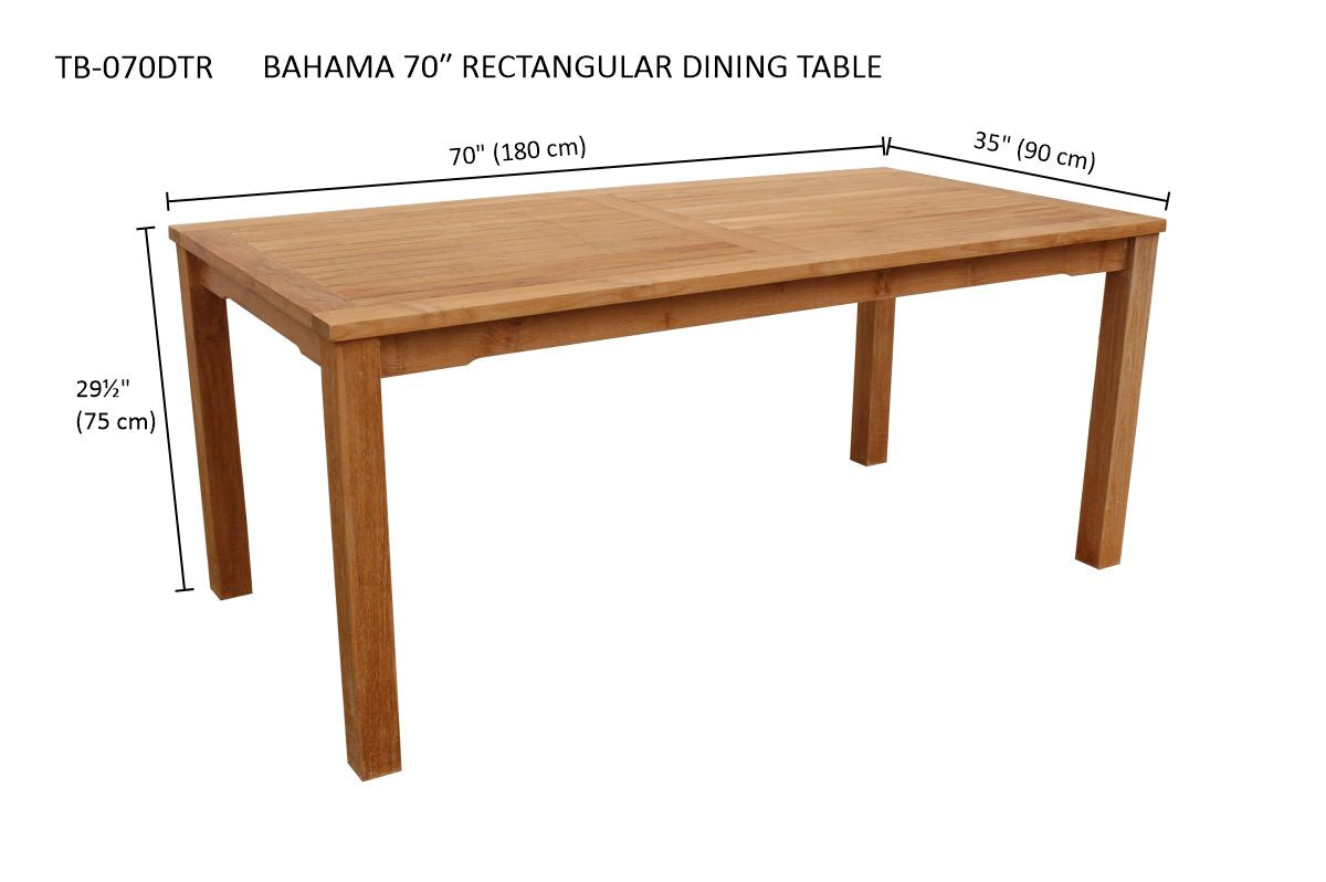 Anderson Teak Bahama Rectangular Dining Table — product image 4 of 4