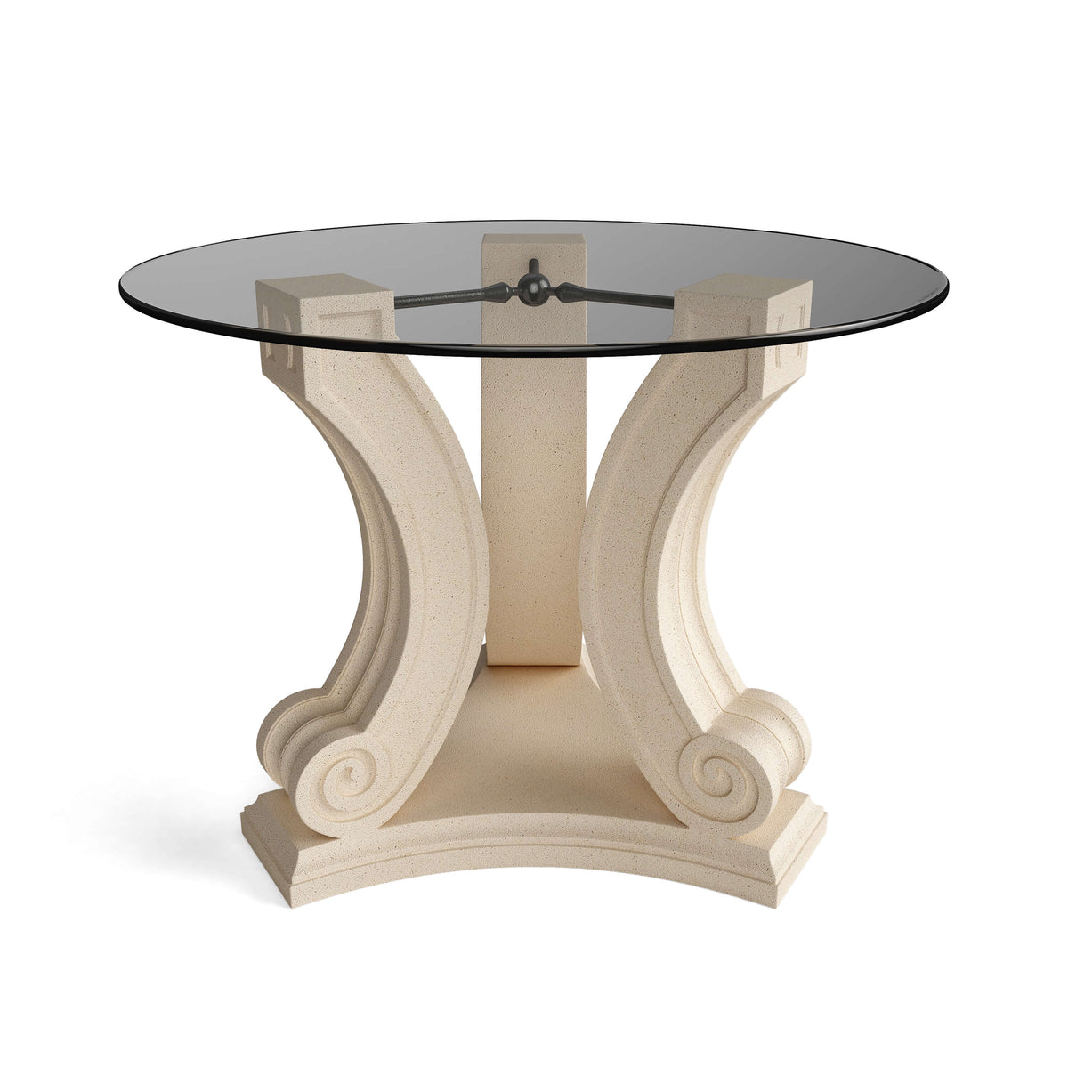 Anderson Teak Regency Cast Limestone and Glass Entry Hallway Table 42 Inch — product image 7 of 7