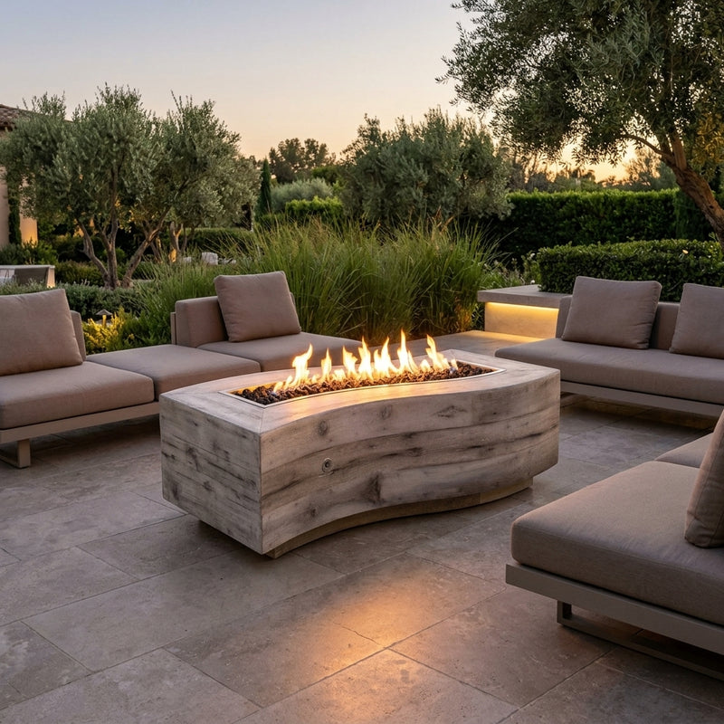Big Sur Wood Grain Fire Pit - 60"