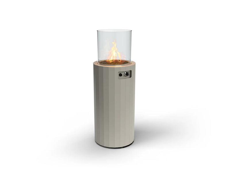 Freestanding Propane Outdoor Gas Fireplace – Compact 360° Fire Column | Planika Bino | 27,300 BTU – patio heater | Pr...