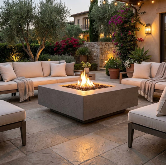 Cabo Square Fire Pit - GFRC Concrete - 48"