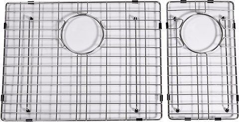 Cameo CDG-D3273 two-piece sink grid for 32" 70/30 double bowl sink, top view
