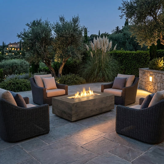 Coronado Fire Pit - GFRC Wood Grain - 48"