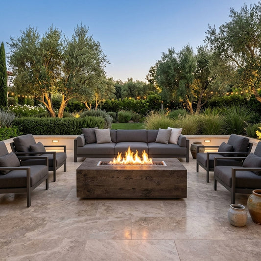 Coronado Fire Pit - GFRC Wood Grain - 60"