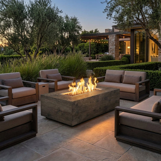 Coronado Fire Pit - GFRC Wood Grain - 72"