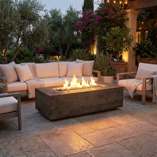 Coronado Fire Pit - GFRC Wood Grain - 72"