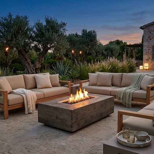 Coronado Fire Pit - GFRC Wood Grain - 84"