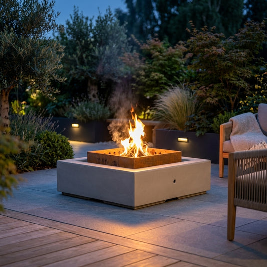 Solar Smokeless Fire Pit - Corten Steel - 42"