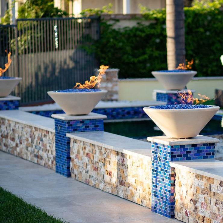 Hammered Copper Fire Bowls