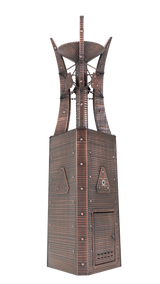Bastille Triangular Fire Tower - Corten Steel - 24"
