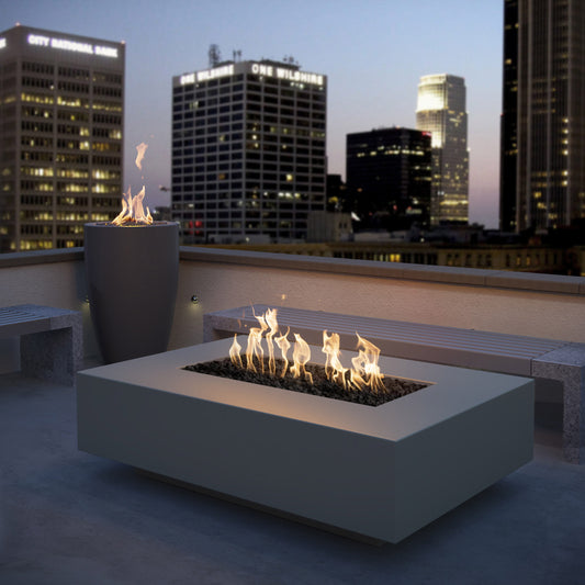 Cabo Linear Fire Pit - Powder Coat - 56" – lifestyle