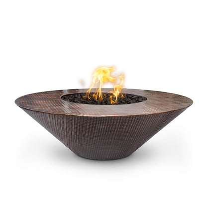 Cazo Fire Pit Wide Ledge - Hammered Copper – cazocopperfirepit | Product Photo