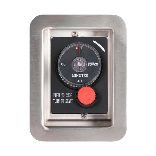 Gas Timer & E-Stop With Recessed panel