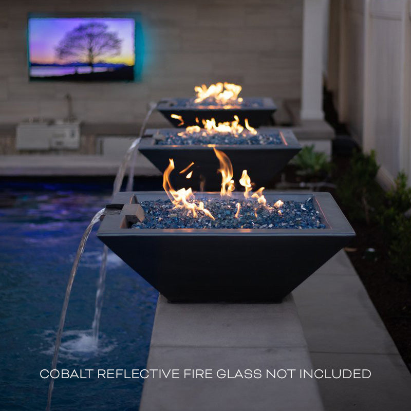 Maya Fire & Water Bowl - GFRC Concrete - 30" – lifestyle