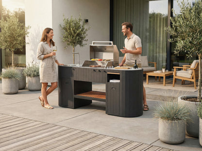Q-boo OVO GL outdoor kitchen grilling accessories included