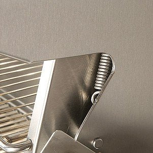 American Eagle 26" grill detail: spring-assisted stainless steel hood