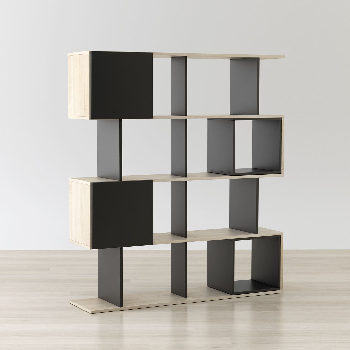Anderson Teak Alliance Geometric Bookcase with 12 Storage Areas — product image 8 of 8