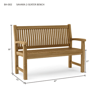 Anderson Teak Sahara 2-Seater Bench — product image 4 of 4