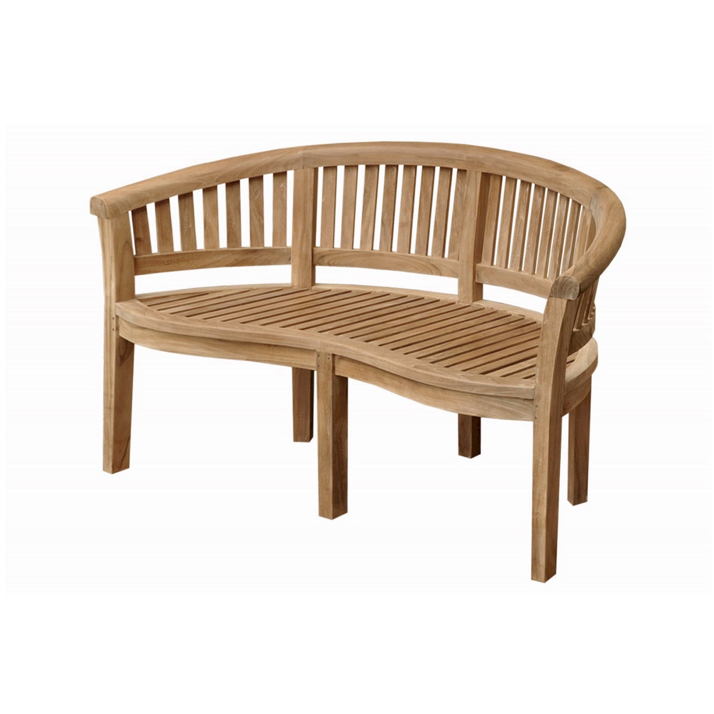 Anderson Teak Curve 3-Seater Bench Extra Thick Wood — product image 4 of 8