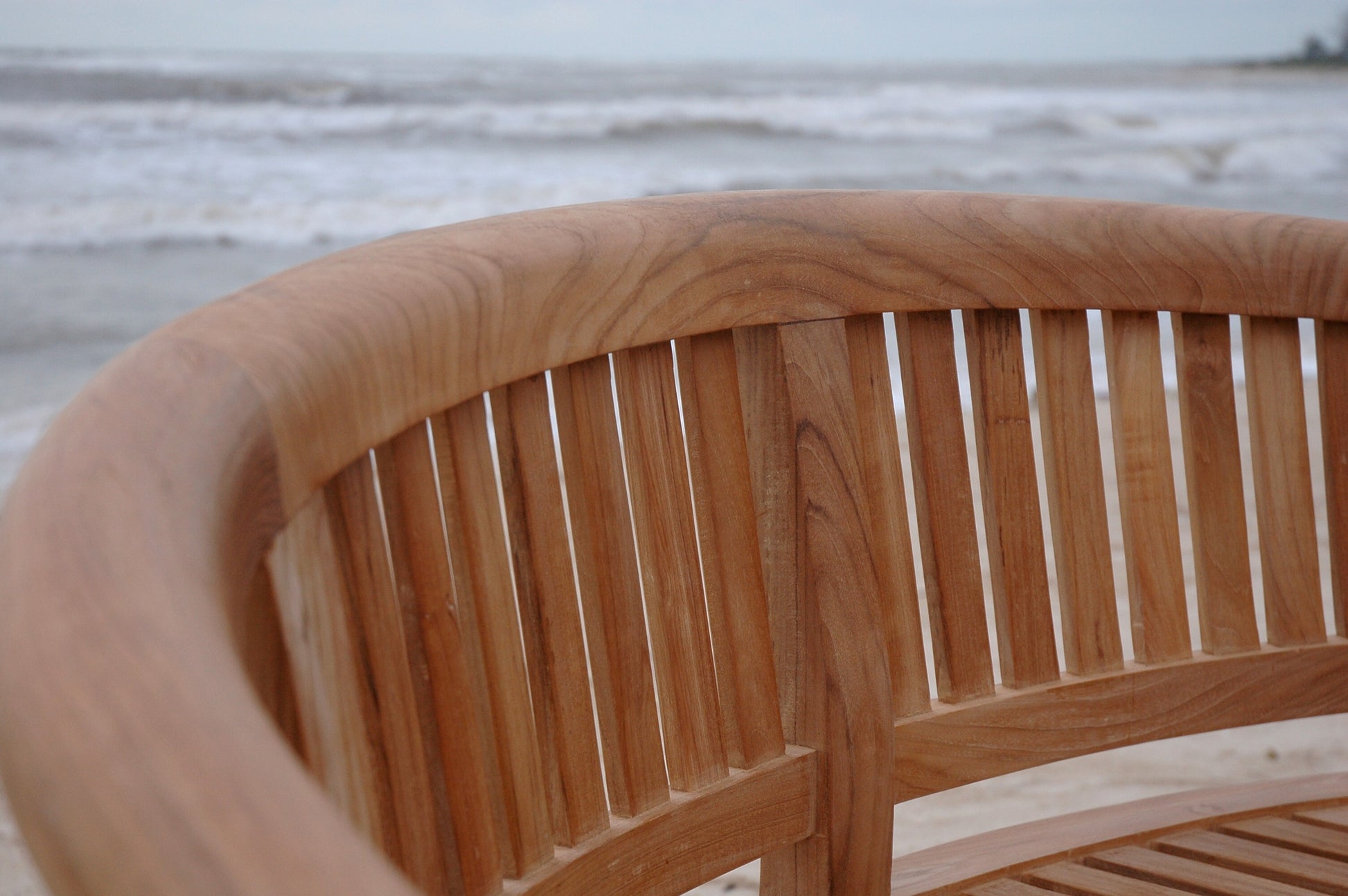 Anderson Teak Curve 3-Seater Bench Extra Thick Wood — product image 5 of 8