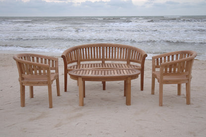 Anderson Teak Curve 3-Seater Bench Extra Thick Wood — product image 7 of 8