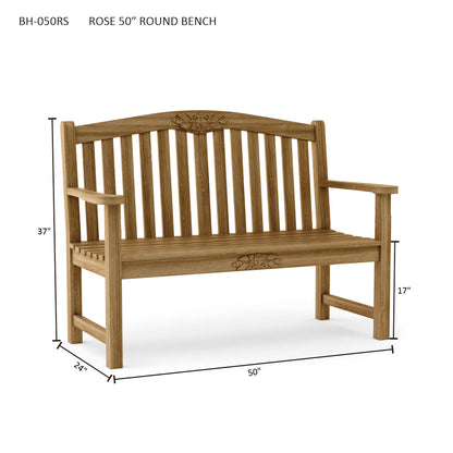 Anderson Teak Rose 50 Inch Round Bench — product image 6 of 6