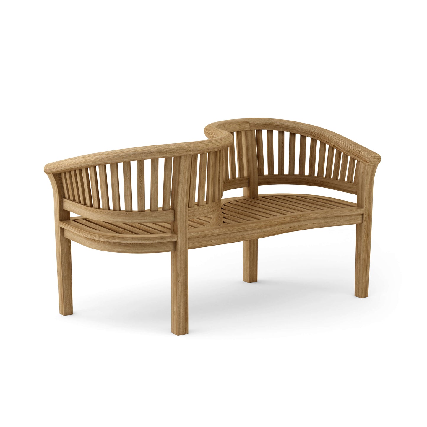 Anderson Teak Curve Love Seat Bench 64 W x 26 D x 32 H — product image 1 of 5