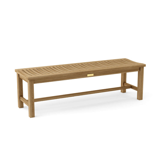 Anderson Teak Madison 59 in Backless Teak Wood Bench — product image 1 of 2