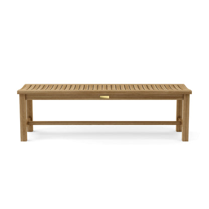 Anderson Teak Madison 59 in Backless Teak Wood Bench — product image 2 of 2