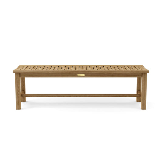 Anderson Teak Madison 59 in Backless Teak Wood Bench — product image 2 of 2