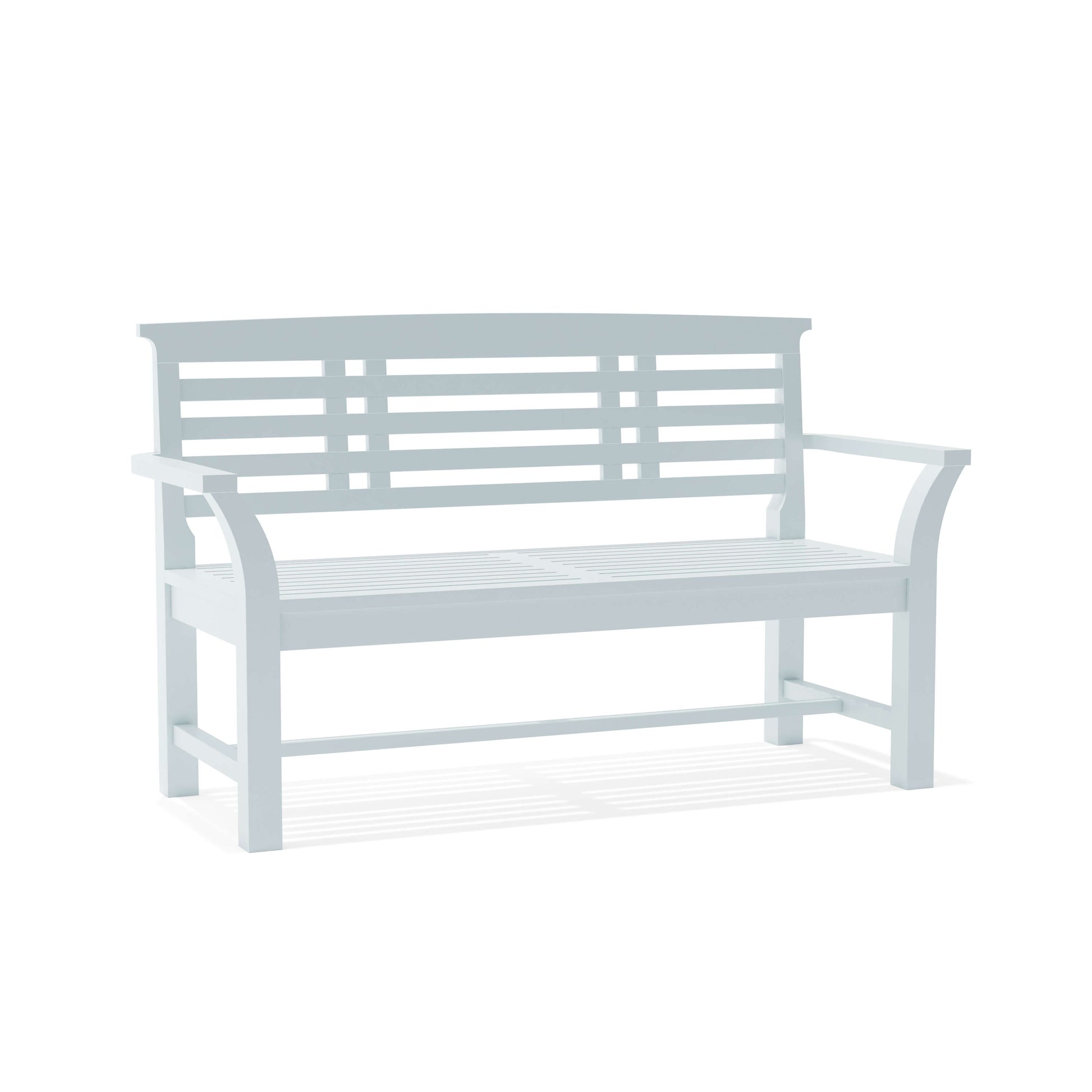 Anderson Teak Sakura 2-Seater Teak Bench in White Finish — product image 4 of 8