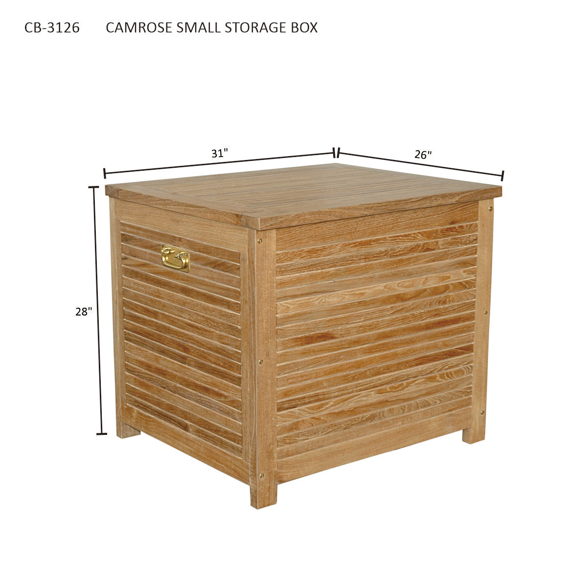 Anderson Teak Camrose Storage Box Small — product image 5 of 5