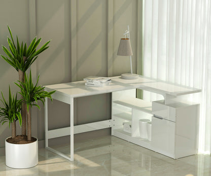 Anderson Teak Lexi 55 in L-Shaped Corner Desk — product image 1 of 8