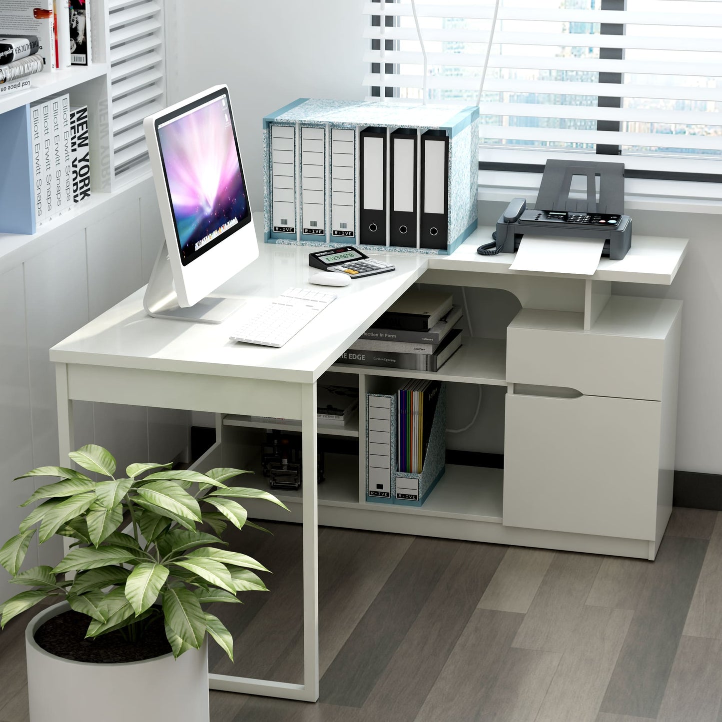 Anderson Teak Lexi 55 in L-Shaped Corner Desk — product image 4 of 8