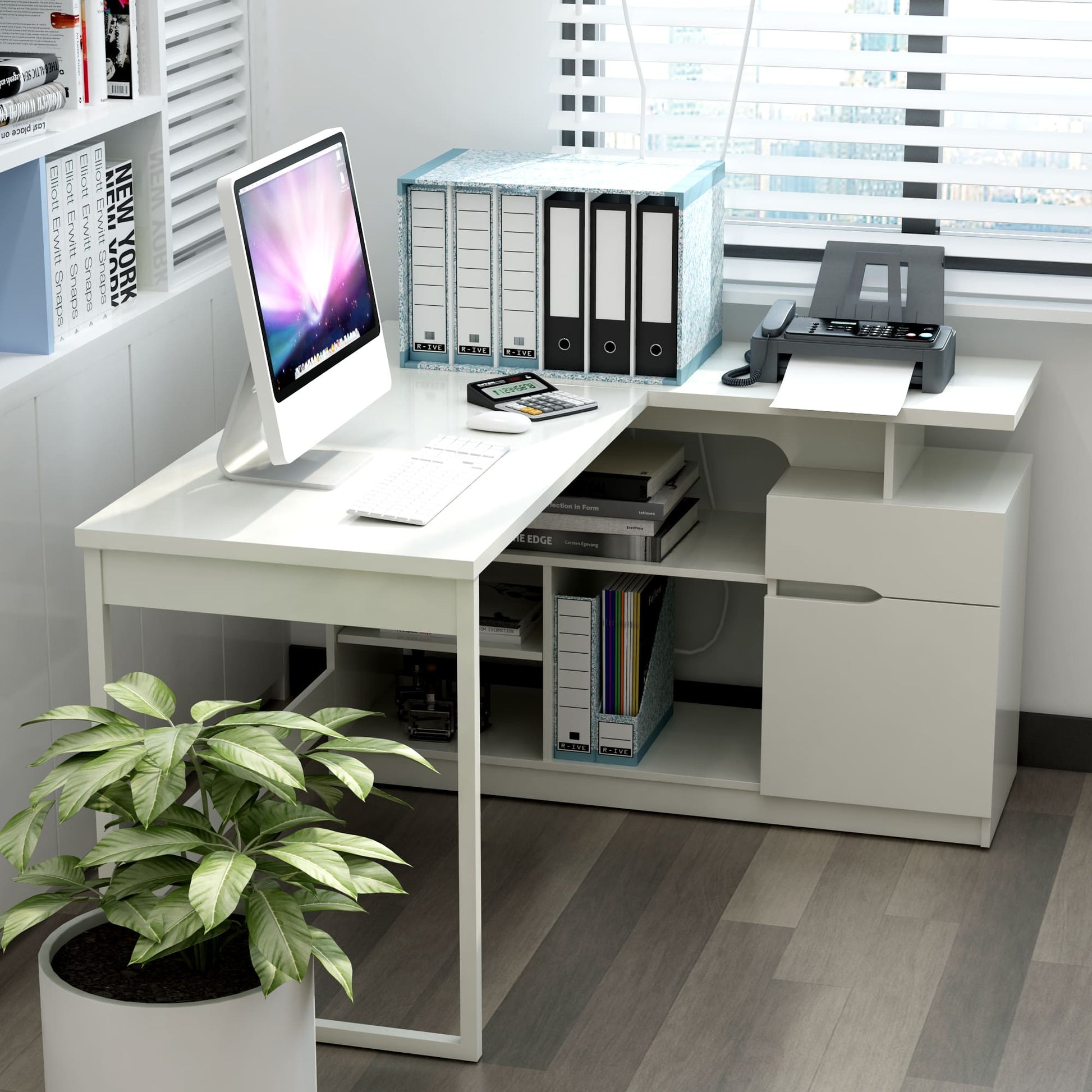 Anderson Teak Lexi 55 in L-Shaped Corner Desk — product image 4 of 8