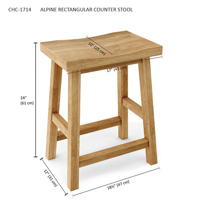 Anderson Teak Alpine Rectangular Counter Stool — product image 4 of 4