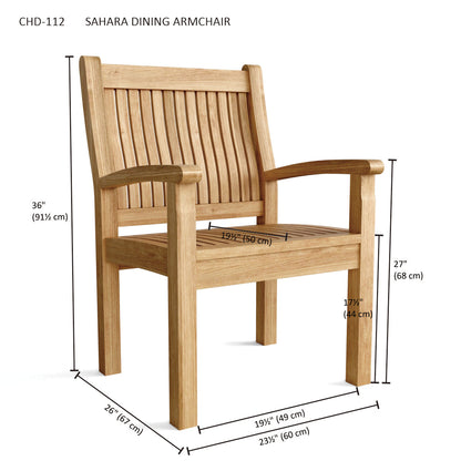 Anderson Teak Sahara Dining Armchair — product image 3 of 3