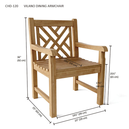 Anderson Teak Vilano Dining Armchair — product image 3 of 3