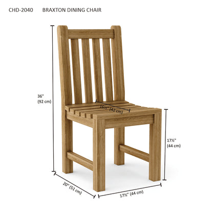 Anderson Teak Braxton Teak Wood Dining Chair — product image 5 of 5
