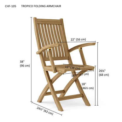 Anderson Teak Tropico Folding Armchair Set of 2 — product image 5 of 5